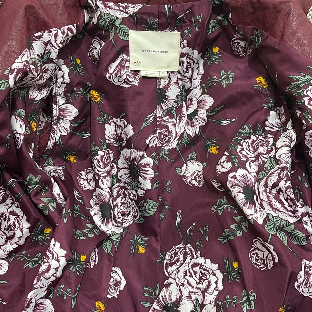 Anthropologie Deep Red Jacket - Picture 10 of 10